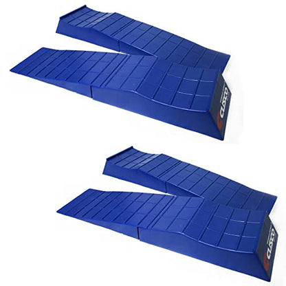Cusco Jack Assist Ramp Set Low Down Slope Blue Seperate Type A517 SL99 - (4 Pack)