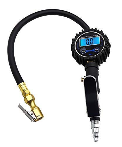 YOTOO Air Compressor Accessories Kit, Heavy Duty 1/4" x25' Air Hose Kit with 150 PSI High Accuracy Digital Tire Inflator Gauge, Adjustable Air Blow Gun Kit