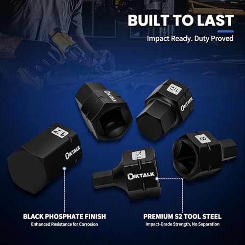 3/8" Drive Stubby Hex Bit Socket Set,27PCS Impact Allen Socket Set with SAE & Metric Sizes (5/32"-11/16" & 4mm-17mm),Anti-Roll Design for Impact Use - size: 3/8" Drive socket 27PCS