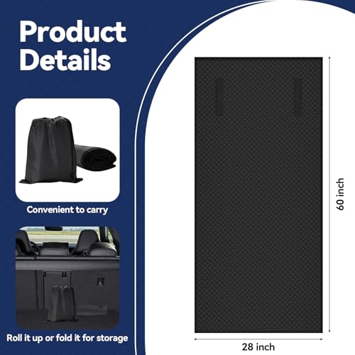 Heavy-Duty Crawler Rolling Mat，60x28 Inch Under Car Repair Mat, Automotive Creepers for Low Clearance, Portable Under Dash Creeper