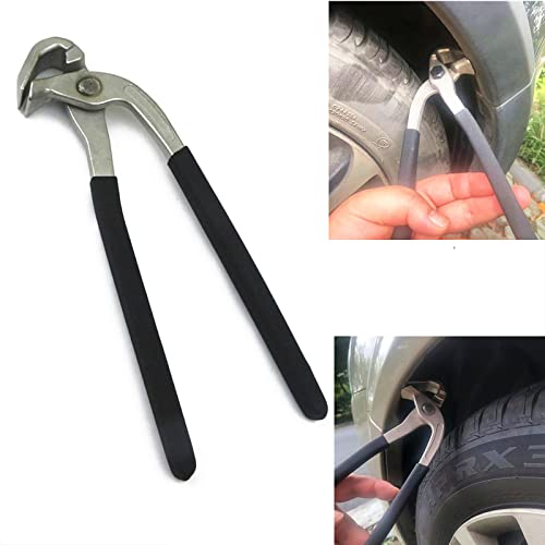 CXGS Paintless Dent Repair Kit Car Door Fender Edge Repair Tool Auto Body Pliers Heavy Duty Car Door Panel Fix Tool Portable Metal Crimp Vise Car Fender Panel Leaf Edge Pliers Repair Tools (Black) - color: Black