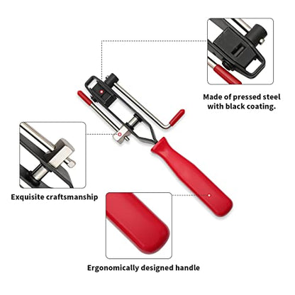 12 PCS For Auto/ATV Joint Axle Boot Clamp Pliers Tool with CV Clamps Kit - size: CV Joint Boot Clamp Pliers Kit with 10 Crimp Bands