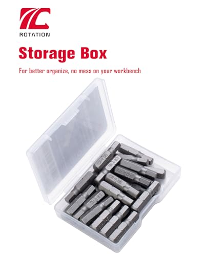 ROTATION 30-Piece H5 Bit Set, Impact Grade, 1/4-inch Hex Shank, Chrome Vanadium Steel - color: H5