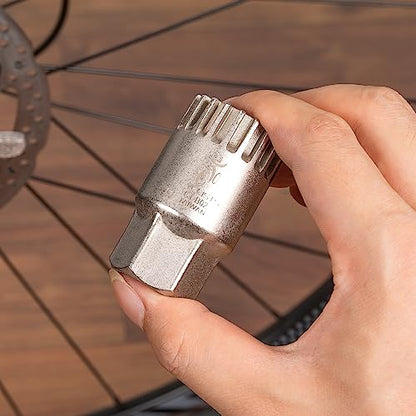 Bike Bicycle Bottom Bracket Removal Sleeve Tool,Bike Bicycle Crank Puller, Crank Removal Tool Set for Mountain and Road Bikes (CT-B02+ CT-C02) - style: CT-B02+ CT-C02