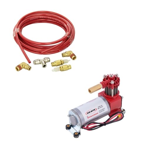 TrendsAuto Firestone Airide Ride-Rite Standard Air Compressor with Air Line Kit | Use for Passenger Cars, SUVs, Vans, Small Pickups | Includes TrendsAuto Decal | 9523 2012 - size: Standard Duty