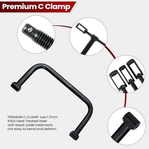 ATPEAM Auto Valve Spring Compressor C Clamp Tool Set Suitable for Motorcycle, ATV, Car, Small Engine Vehicle Equipment