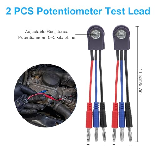 26PCS Multimeter Leads, Back Probe Kit, Multimeter Test Leads Kit with Alligator Clips, Replaceable Wire Piercing Probes, Test Hooks, Back Probe Pins for Digital Electrical Testing