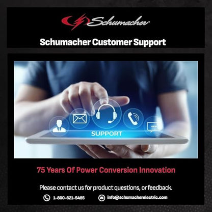 Schumacher Electric DSR Pro Series Portable Jump Starter & Power Station - 12V Jump Box for Car, SUV & RV Batteries - 2000 Peak Amps & 325 Cold Cranking Amps - 12V DC Power Outlet - DSR168G