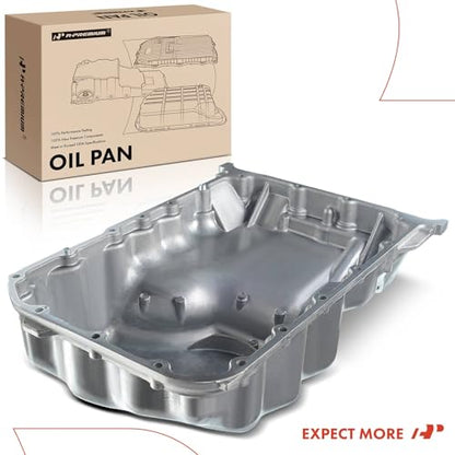 A-Premium Engine Oil Pan Sump with Drain Plug Compatible with Honda Accord 1998-2002, Odyssey 1999-2004 & Acura CL 1997-1999, TL 1999-2001, Replaces 11200-P8A-A00, 11200-P8F-A00