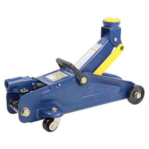Stronghold 2-Ton Trolley Jack – Heavy-Duty Hydraulic Floor Jack with Safety Valve - 5-1/8" to 12-3/4" Lift Range - Steel Construction - Meets ASME/PASE Standards