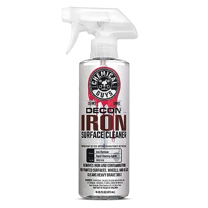 Chemical Guys, Decon Pro Iron Remover & Wheel Cleaner, Fallout Spray, 16 oz | Dissolves bonded iron, brake dust and fallout on wheels, calipers and paint, changing color as it works