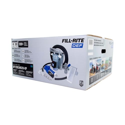 Fill-Rite DF120CAN520-RP 120V 8 GPM Diesel Exhaust Fluid (DEF) Transfer Pump w/Tote Mount Package, Automatic Nozzle, & RPV Dispense Coupler - style: 120V Tote Mount w/RPV