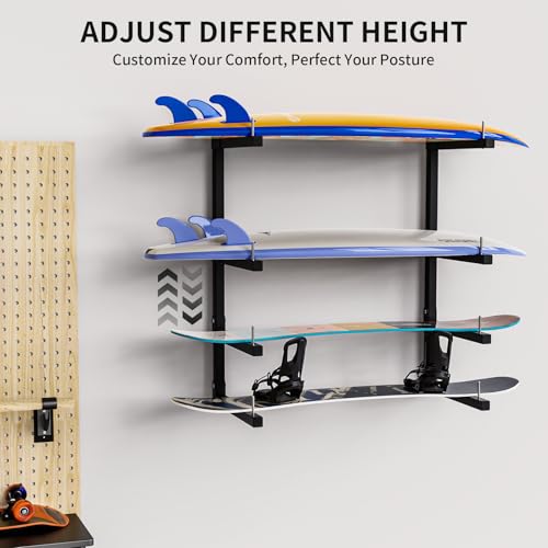 Lumber Storage Rack, Upgrade Cantilever Folding Lumber Rack Wall Mount, Metal 8 Level 32 Inch Plywood Scrap Wood Storage Rack - color: Black - 4 Tier