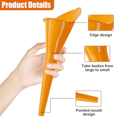 Long Neck Oil Funnel, Plastic Spill Saver Funnels, 4PCS | Multi-Function Funnel for All Automotive Oils, Water, Diesel Fuel, Lubricants, Engine Oils, Kerosene and Other Liquids - color: 4PCS