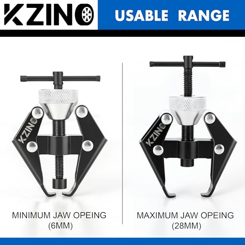 KZINO Windshiled Wiper Puller Tool, Heavy-Duty Arm Battery Terminal Bearing Remover Puller Kit, Windshield Wiper Arm Removal Tool, Arm Bearing Remover Puller Repair Tool