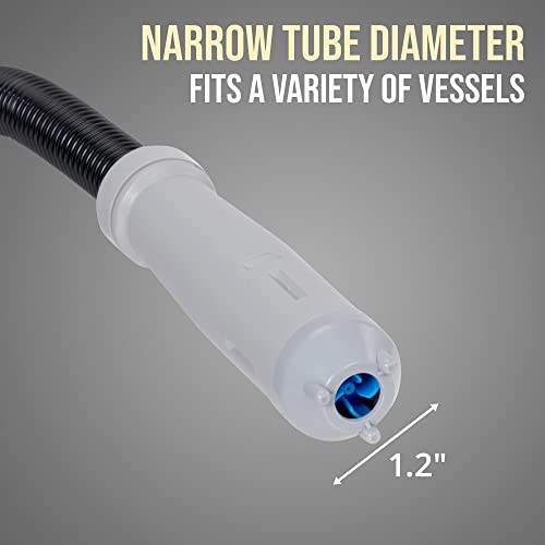 Deway Auto Fuel Transfer Pump with Flow Control Nozzle, Fits Most Gas Cans | Hands-free liquid transfer for cars, generators, ATVs, and lawn equipment. - style: Hand Trigger Nozzle w/ 51" Plastic Hose