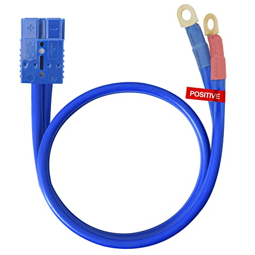 TOPDC Quick Connect Jumper Cables, 1 Gauge, 5 Feet, Heavy Duty | Quick connect power cable uses 1 Gauge wiring with a 5 Feet reach for cars, SUVs and trucks - size: 1Guage-5FT