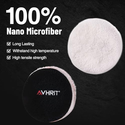 7-PCS Car Detailing Polishing Pad Set: Compatible with 6" Backing Plates, Features Dual Action Sponge Buffing Pads, Ideal for Use with Polishers to Perform Detailing, Waxing and Polishing Work