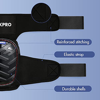 WORKPRO Knee Pads for Work, Ergonomic Gel Knee Pads Protector with Thick Foam Cushion, Heavy Duty Anti-slip Kneepads for Construction Flooring and Gardening - style: Strap