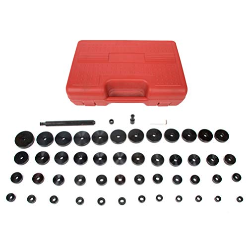SCITOO 52-in-1 Custom Bushing Driver Tool Set,Transmission Wheel Axle Bearing Race Seal Installer Remover,Bush Removal Puller Bearing Press Tool Kit