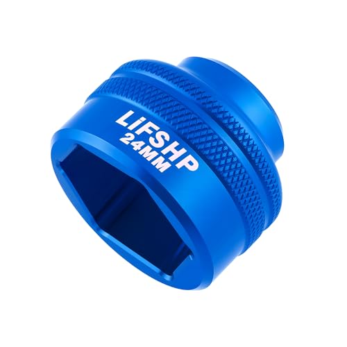 24MM Oil Filter Socket,3/8" Drive For BMW, Chrysler,Chevy,Dodge,and Other Vehicles Oil/Fuel Filter Removal Tool-Blue - color: Blue, size: 24MM