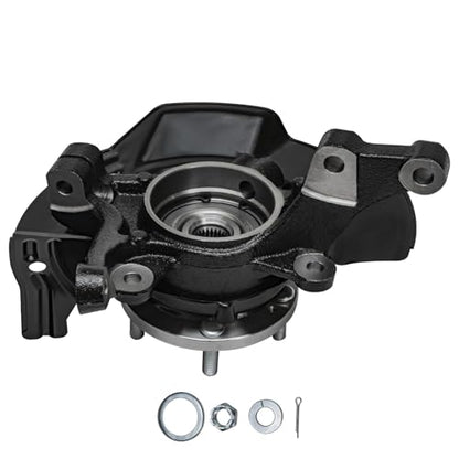 Detroit Axle - Front Steering Knuckles & Wheel Hub Bearings Struts with Coil Springs Rear Shock Absorbers Replacement for 2011 Hyundai Sonata 2.4L - size: 6AQU47826/ strut shock sway kit
