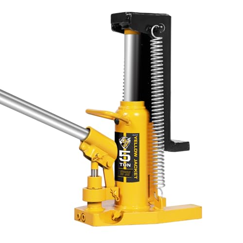 YELLOW JACKET Toe Jack 2.5 Ton Toe/ 5 Ton Top Capacity Hydraulic Machine Jack Lift,Air Hydraulic Claw Jack for Car Repair,Machinery,Industry Equipment - size: 5 Ton Top