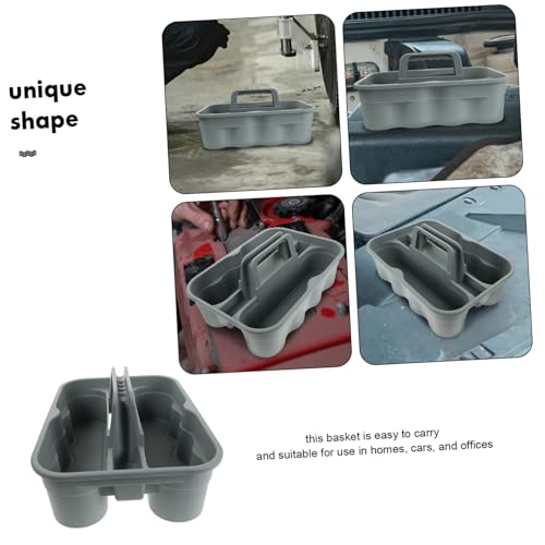 Portable Cleaning Supply Storage Basket Durable Plastic Organizer with Handle for Auto Detailing and Home Use Elegant Design Lightweight and Versatile Tool Tote for Cleaning