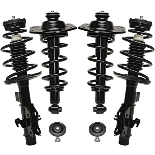 Detroit Axle - 3.6L Struts for 2011-2012 Chevrolet Camaro | 4 Front Rear Struts with Coil Spring Replacement Suspension Quick Install Ready Strut Shock Assembly - size: 4Q47046/ 4 Struts