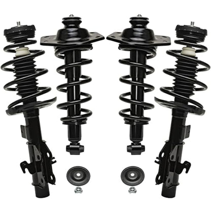 Detroit Axle - 3.6L Struts for 2011-2012 Chevrolet Camaro | 4 Front Rear Struts with Coil Spring Replacement Suspension Quick Install Ready Strut Shock Assembly - size: 4Q47046/ 4 Struts