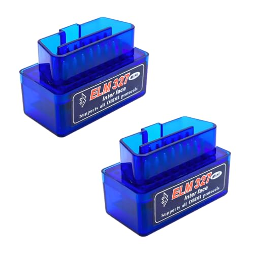 2 PCS ELM327 OBDII Car Auto Diagnostic Scanner, Professional Wireless Bluetooth Scan Tool Failure Detector, OBD2 Engine Fault Code Reader for Android Windows, Car Accessories - color: 2 PCS