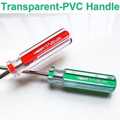 Long Screwdriver Phillips and Slotted Flat-Head Screwdriver PH1 10inch with Magnetic Tip (10inch No.1) - size: 10inch No.1