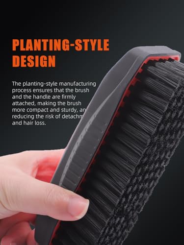 SPTA Carpet Cleaning Brush, 2Pcs Universal Leather & Upholstery Brush,Durable Nylon Bristles for Car Detailing,Ideal for Cleaning Seats, Carpets & Interior Surfaces,Gentle,Effective Detailing Tool - color: Carpet Cleaning Brush