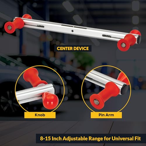 Steering Wheel Level Alignment Tool with Magnetic Torpedo Level - Adjustable 8-15 Inch Universal Fit for DIY Alignment - size: Steering Wheel Level with Torpedo Level