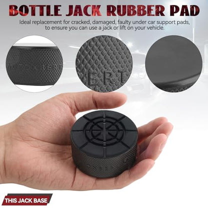 1.45inch Universal Bottle Jack Pad Rubber Anti-Slip Adapter Support Puck Block Car Lift Tool for 8T 10 T Bottle Jacks Jacking Points Repair 37mm - size: 37MM