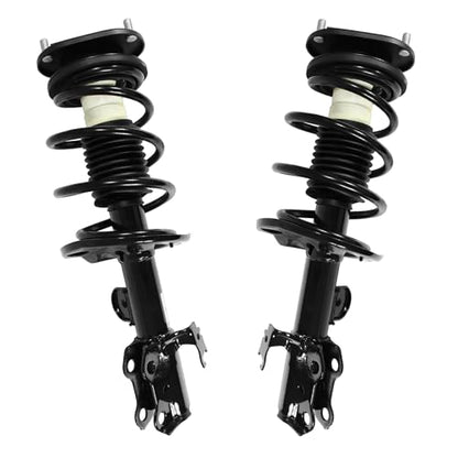 Detroit Axle - 2 Front Struts for 2008 2009 2010 2011 2012 2013 2014 2015 Scion xB, Complete Struts with Coil Spring Shocks Assembly Replacement Suspension Shock - size: 11421_11422/Pair