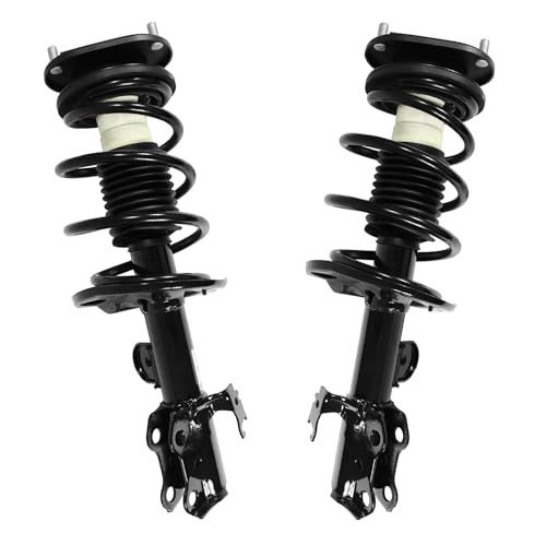 Detroit Axle - 2 Front Struts for 2008 2009 2010 2011 2012 2013 2014 2015 Scion xB, Complete Struts with Coil Spring Shocks Assembly Replacement Suspension Shock - size: 11421_11422/Pair
