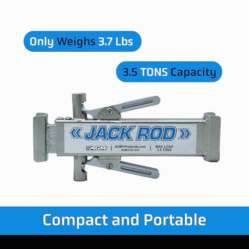AGM Jack Rod Support Bar – 3.5 Ton Dual Lever | Jack support bar, dual-lever lock, 14-inch travel, floor jack accessory - size: 3.5 Ton Dual Lever