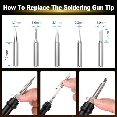 Taingwei Cordless Soldering Iron Kit for Makita 18v LXT Battery,90W LED Digital Solder Iron Soldering Gun with 5pcs Tips,0.04” Solder Wire for any Hobby Enthusiast (Battery not included) - style: For Makita Battery