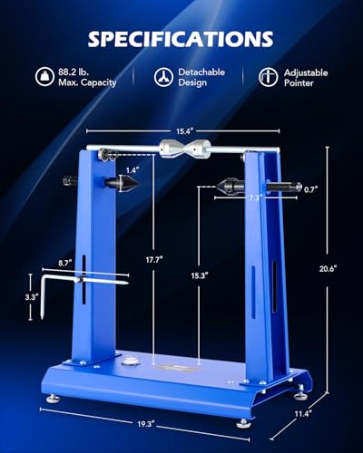 Orion Motor Tech Motorcycle Wheel Balancer & Truing Stand, Tire Balancer Stand for Motorcycle Wheel with Adjustable Truing Pointer, Heavy Duty Bicycle Wheel Truing Stand for Sport Dirt Bike - style: Pro