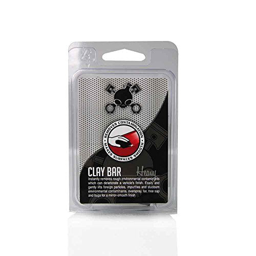 Chemical Guys Cly_403 Heavy Clay Bar, Black (100 g) (Pack of 12) - size: Heavy Duty (Pack of 12), style: Heavy Clay Bar Black
