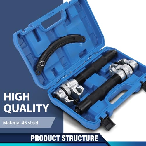 PIT66 Heavy Duty Coil Spring Compressor Tool Universal Fit Car Truck SUV Suspension Strut Remover Installer with Safety Guard