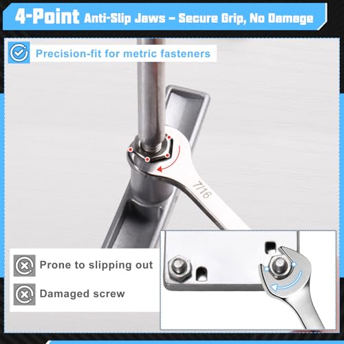 20PCS Super Thin Mini Wrench Set Standard Metric and SAE 4mm-11mm & 5/32"-7/16" Thickness Slim Open End and Box End Combination Wrench Set for Tight Spaces, Gate Clip in Pouch - size: Ultra-Thin SAE&Metric