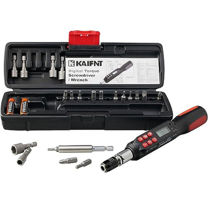 K551 Digital Torque Screwdriver/Wrench Set, 5 to 85 in·lbs, Buzzer/LED Flash Notification, Dual Direction - size: 5-85 in·lbs