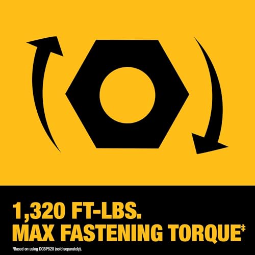DEWALT 20V MAX XR 1/2 Inch Cordless Impact Wrench Kit with Hog Ring Anvil, Battery and Charger Included (DCF961GP1) - style: Kit with Battery