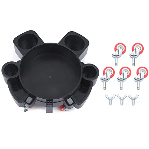 Bucket Dolly 360° Rotation Flexible Bucket Roller with 5 Universal Wheels, for Car Washing Car Beauty, Painting Assistance, Etc