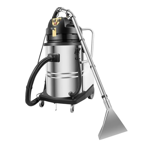 60L/15.85Gal Commercial Carpet Cleaner Machine, 2110W 110V Heavy Duty Extractor Vacuum Washing Machine Portable Carpet Sofa Curtain Cleaner Vacuum Cleane for Car Detailing, Hard Floor (Two Packages)