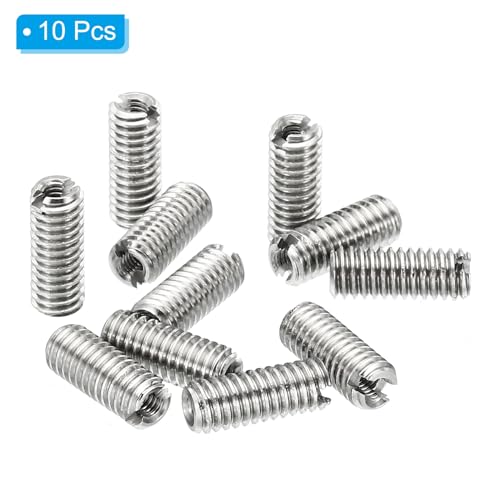 PATIKIL Thread Adapters Sleeve Reducing Nut, 10 Pcs M4x0.7 Male to M2x0.4 Female Repairing Insert Nut Screw Reducer Stainless Steel Fastener 10mm - size: M2xM4x10mm