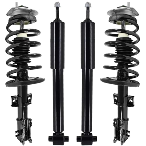 Detroit Axle - Struts & Shocks Suspension Kit for 2003-2014 Volvo XC90 | 2 Front Struts w/ Coil Springs 2 Rear Shock Absorbers 2004 2005 2006 2007 2008 2009 2010 2011 2012 2013 Replacement - size: 4AQ54270/ 4 Struts