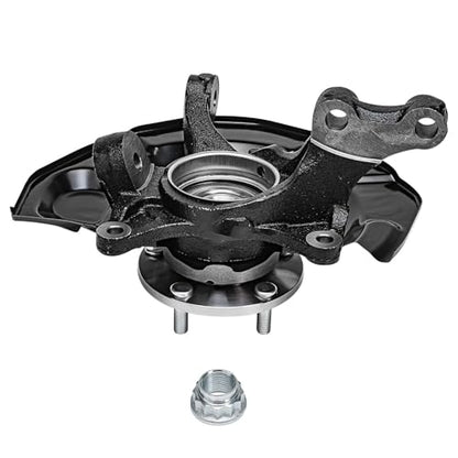 Detroit Axle - FWD Front Steering Knuckles & Wheel Hub Bearings + Struts and Coil Spring Replacement for 2004-2010 Toyota Sienna - 4pc Set - size: 4QU48619/ Big strut kit